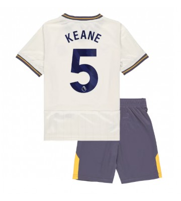 Everton Michael Keane #5 Tercera Equipación Niños 2024-25 Manga Corta (+ Pantalones cortos)